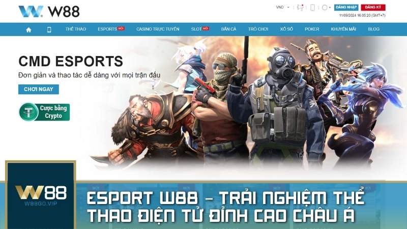 Esport W88 – Trải nghiệm thể thao điện tử đỉnh cao Châu Á