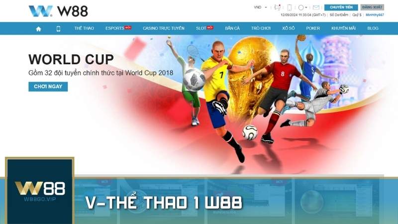 v-Thể Thao 1 – Sảnh cược thể thao ảo nổi bật nhất tại W88